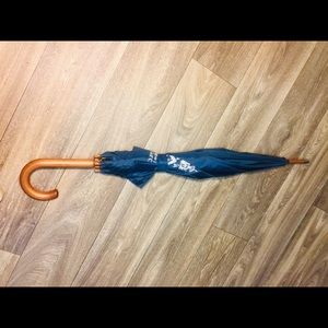 Vintage Golf Umbrella 40” w/ Ruby Button-spring